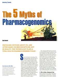 Five Myths of Pharmacogenomics