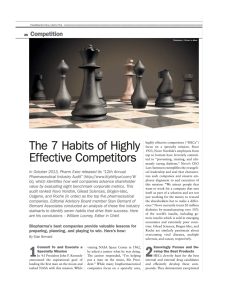 The Seven Habits of Highly Effective Competitors
