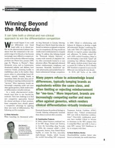 Winning Beyond the Molecule